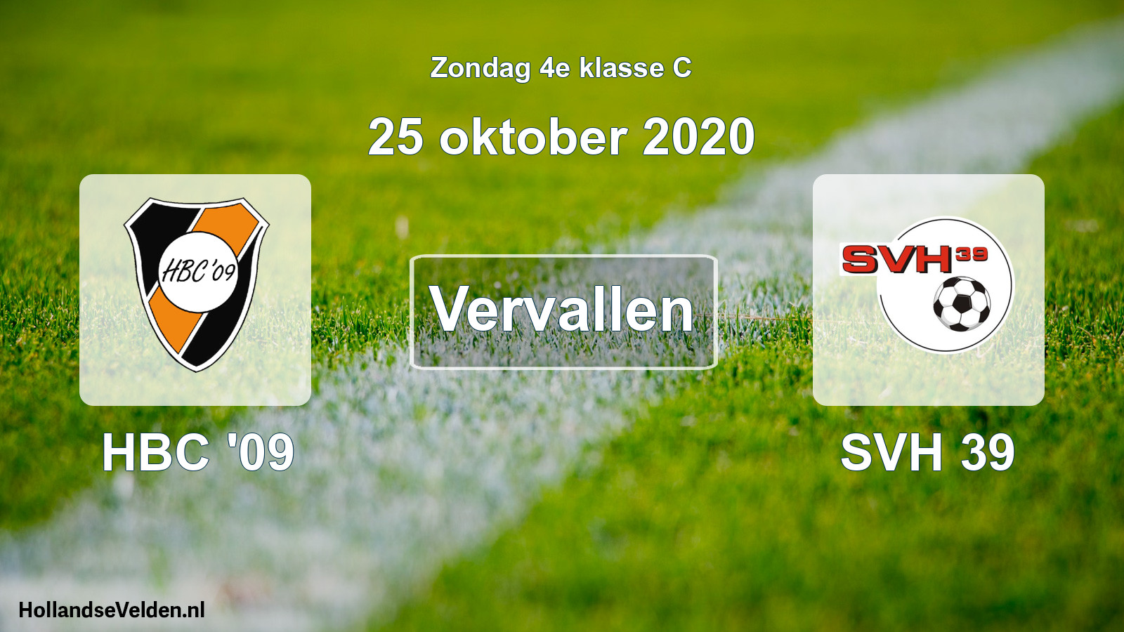 Scheduled Match: HBC '09 - SVH 39 (25 October 2020)