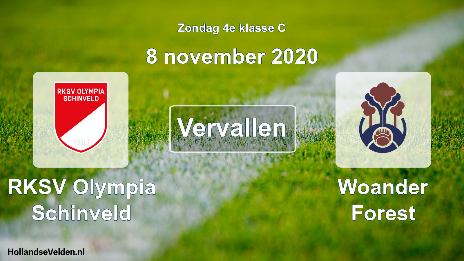 Scheduled Match: RKSV Olympia Schinveld - Woander Forest (8 November 2020)