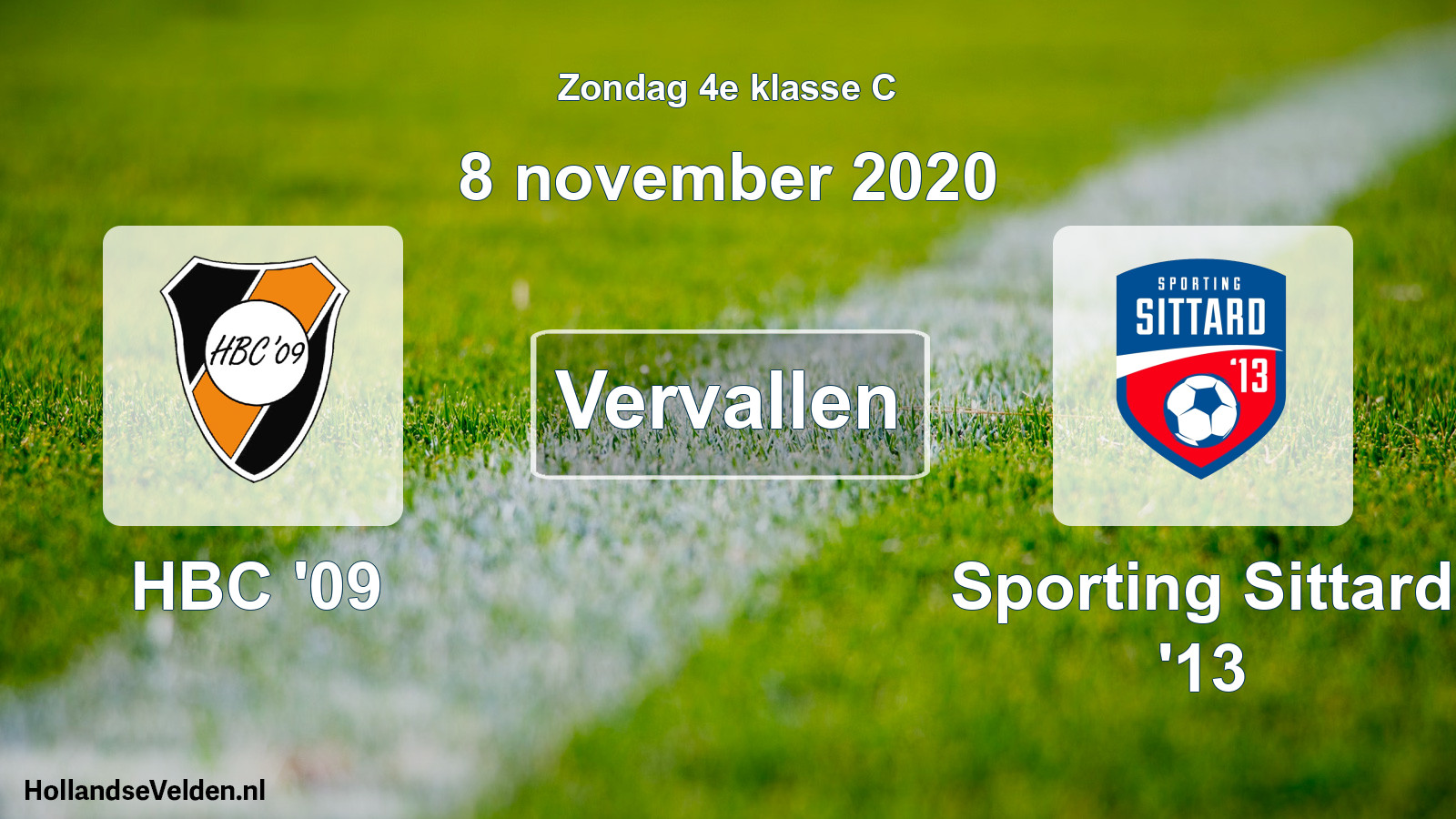 Scheduled Match: HBC '09 - Sporting Sittard '13 (8 November 2020)