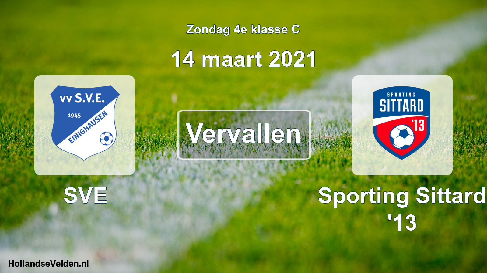 Scheduled Match: SVE - Sporting Sittard '13 (14 March 2021)