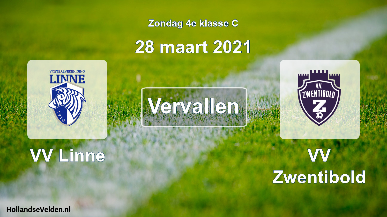 Scheduled Match: VV Linne - VV Zwentibold (28 March 2021)