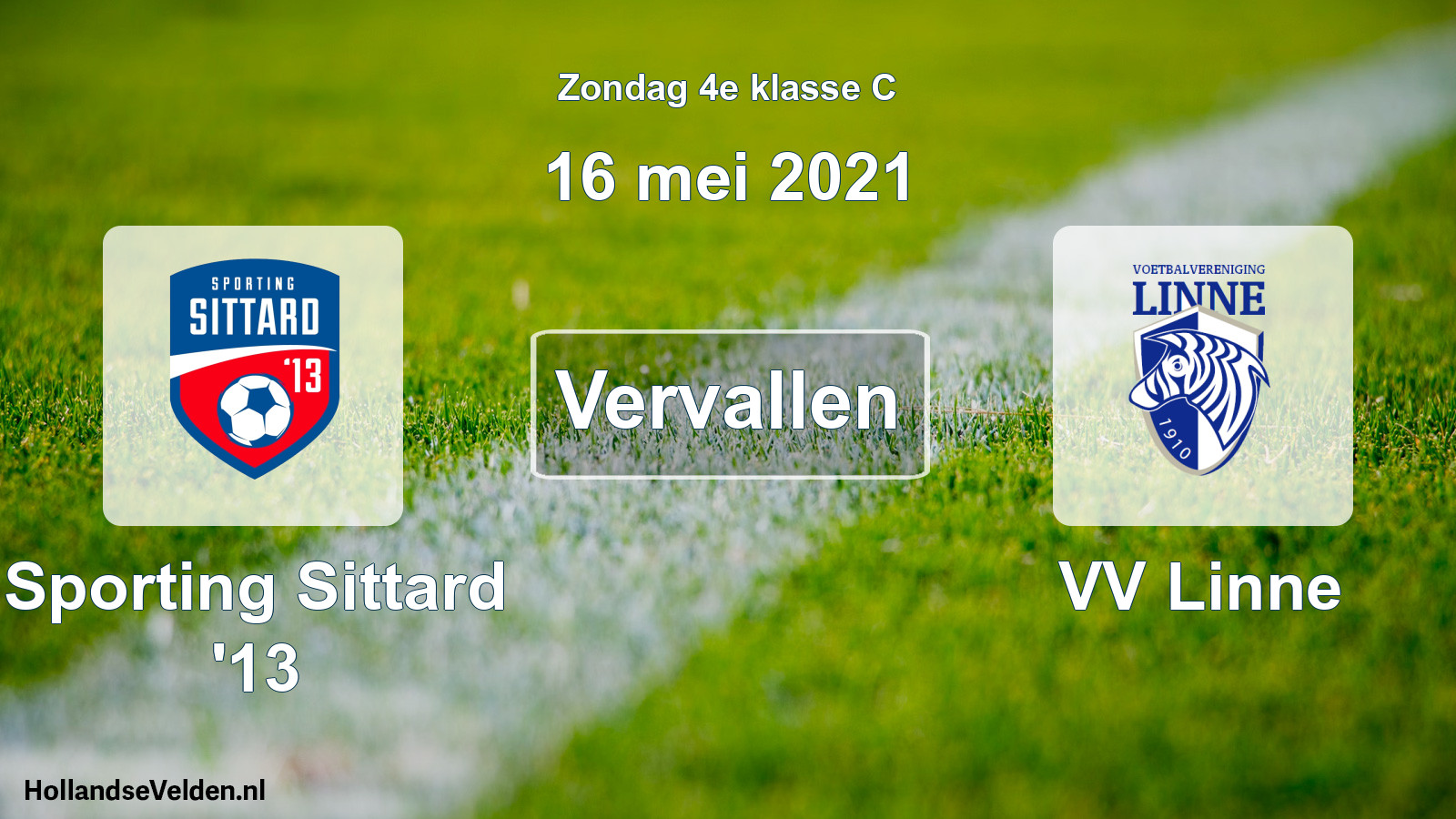 Scheduled Match: Sporting Sittard '13 - VV Linne (16 May 2021)