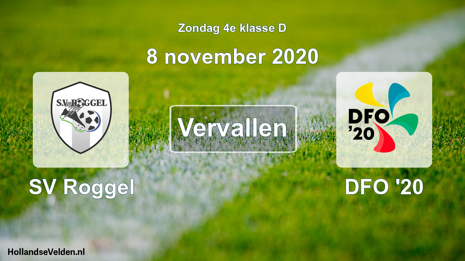 Scheduled Match: SV Roggel - DFO '20 (8 November 2020)