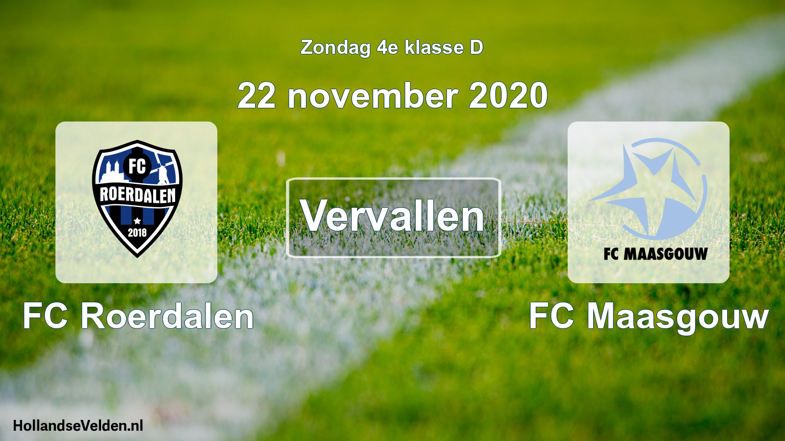 Scheduled Match: FC Roerdalen - FC Maasgouw (22 November 2020)