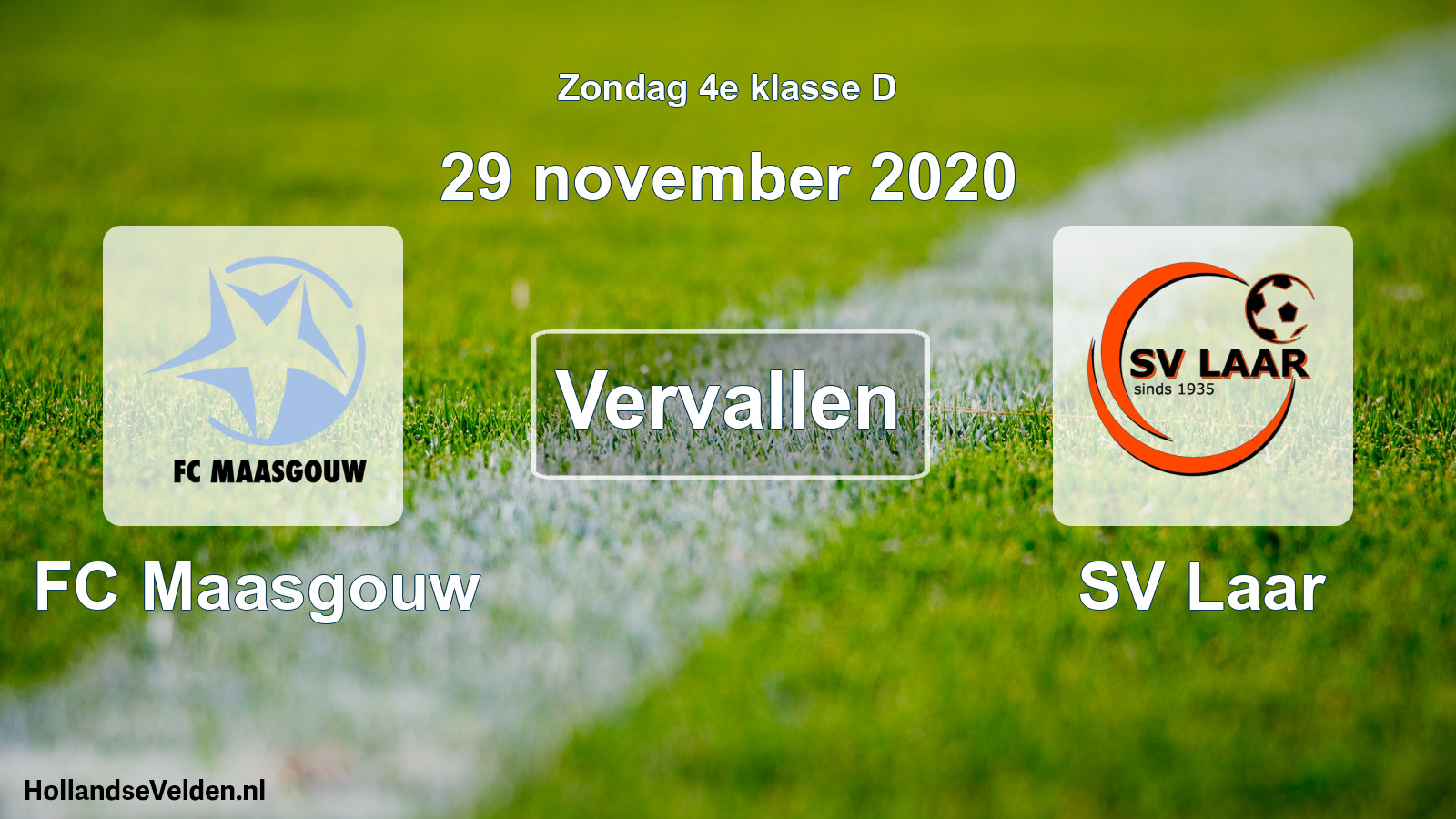 Scheduled Match: FC Maasgouw - SV Laar (29 November 2020)