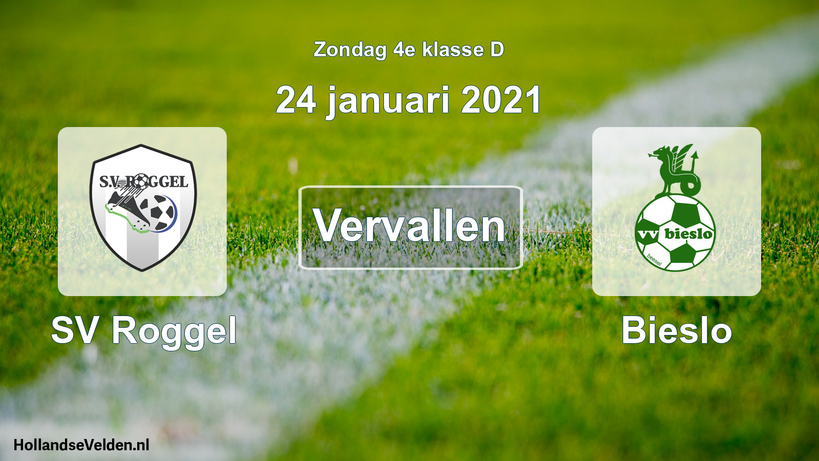 Scheduled Match: SV Roggel - Bieslo (24 January 2021)