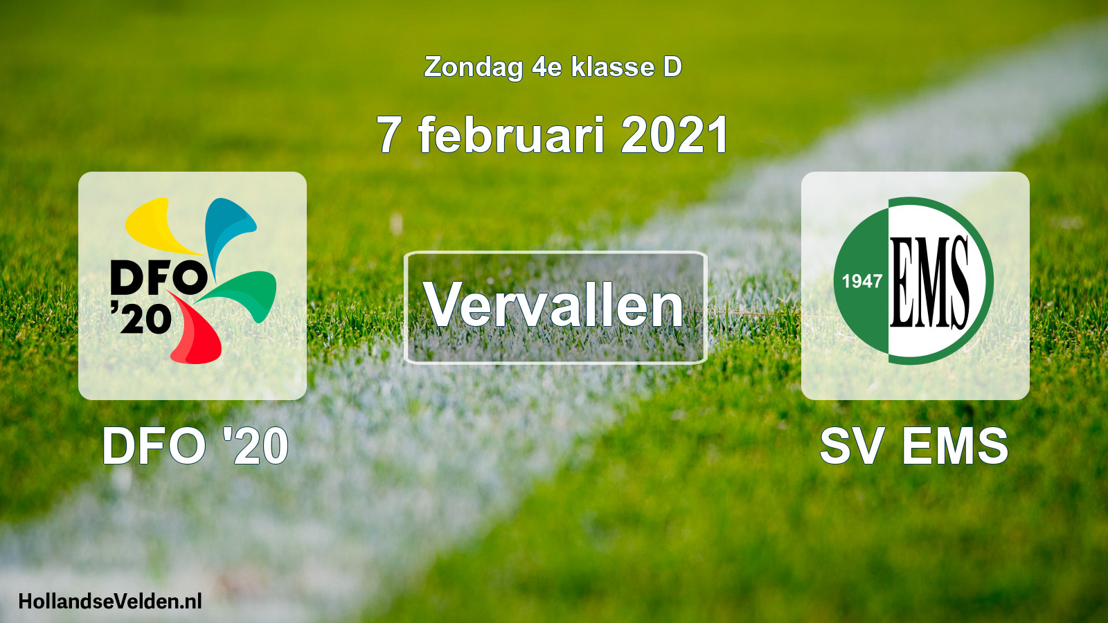 Scheduled Match: DFO '20 - SV EMS (7 February 2021)