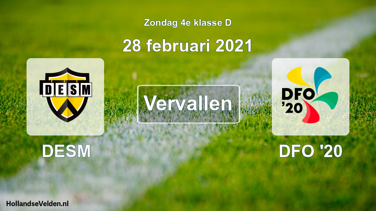Scheduled Match: DESM - DFO '20 (28 February 2021)