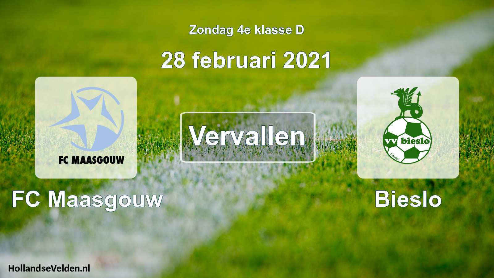 Scheduled Match: FC Maasgouw - Bieslo (28 February 2021)
