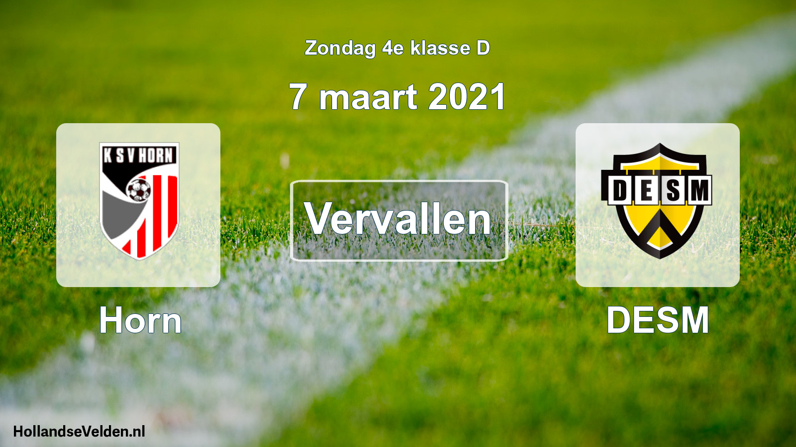 Scheduled Match: Horn - DESM (7 March 2021)