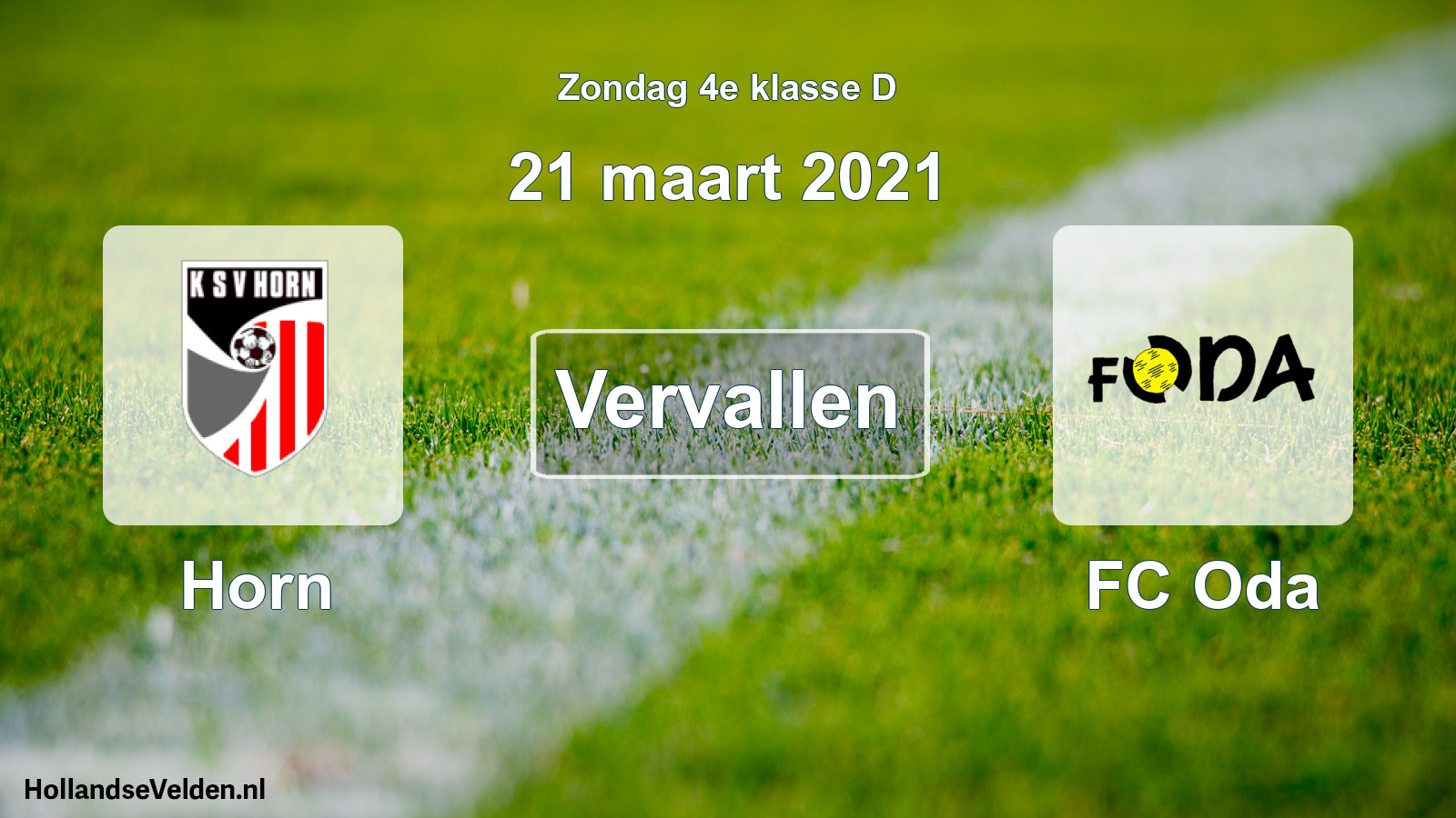 Scheduled Match: Horn - FC Oda (21 March 2021)