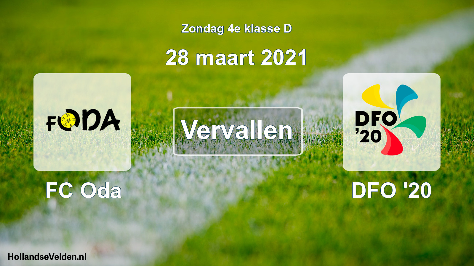 Scheduled Match: FC Oda - DFO '20 (28 March 2021)