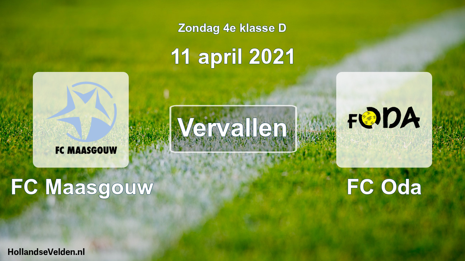 Scheduled Match: FC Maasgouw - FC Oda (11 April 2021)