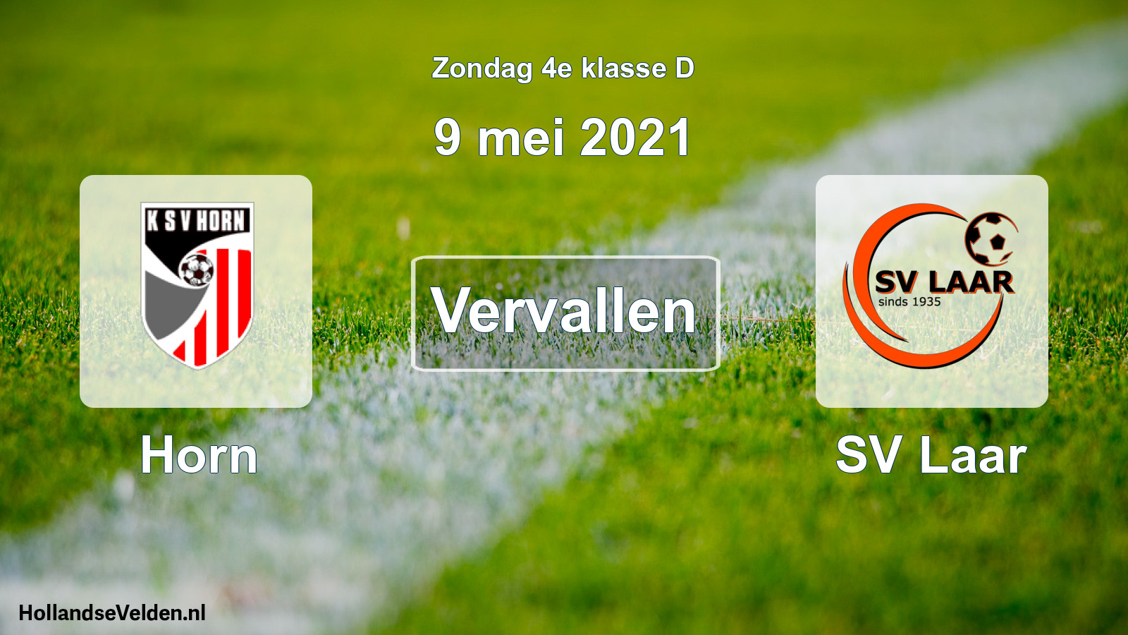 Scheduled Match: Horn - SV Laar (9 May 2021)