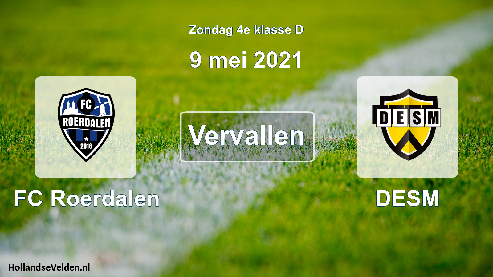 Scheduled Match: FC Roerdalen - DESM (9 May 2021)