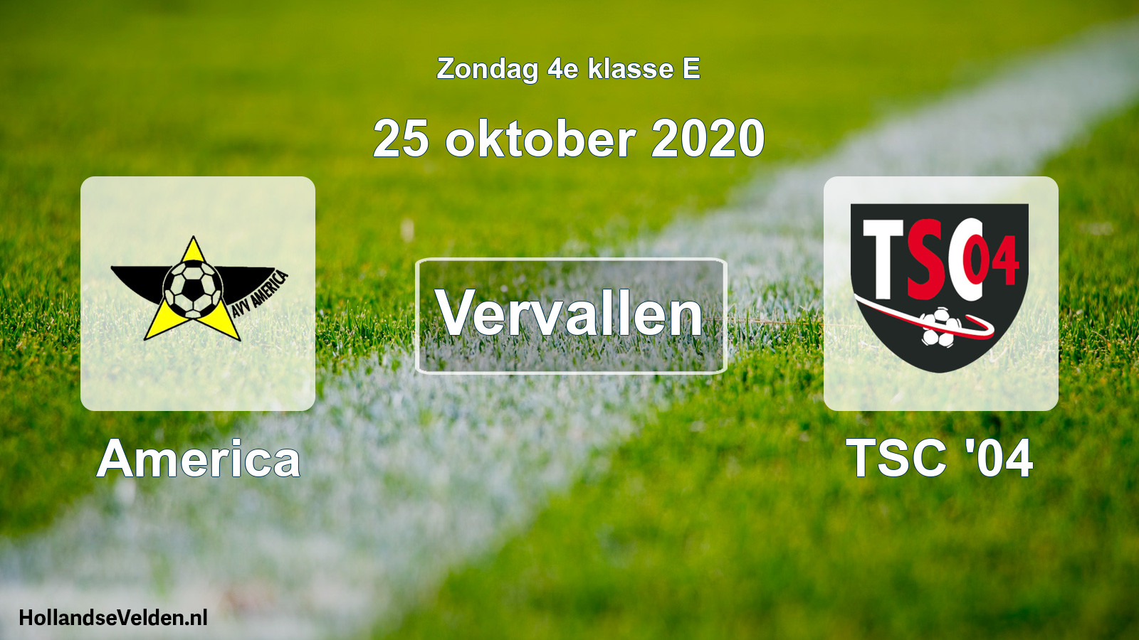 Scheduled Match: America - TSC '04 (25 October 2020)
