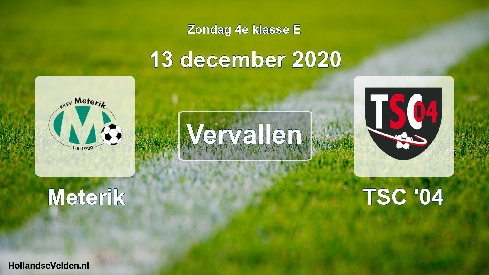 Scheduled Match: Meterik - TSC '04 (13 December 2020)