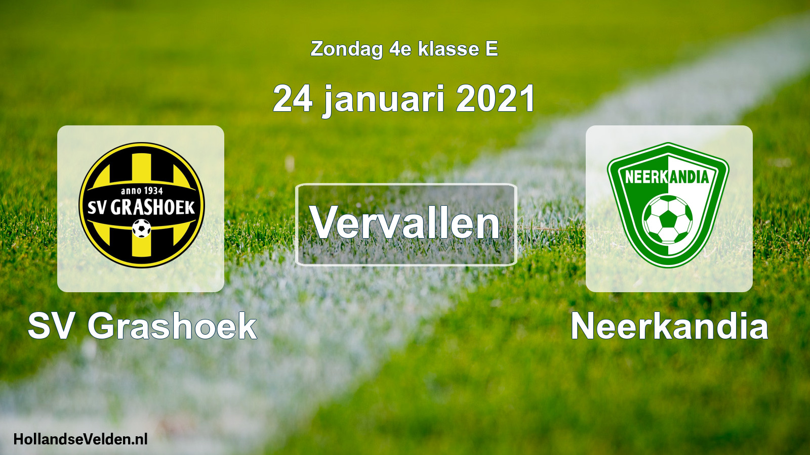 Scheduled Match: SV Grashoek - Neerkandia (24 January 2021)