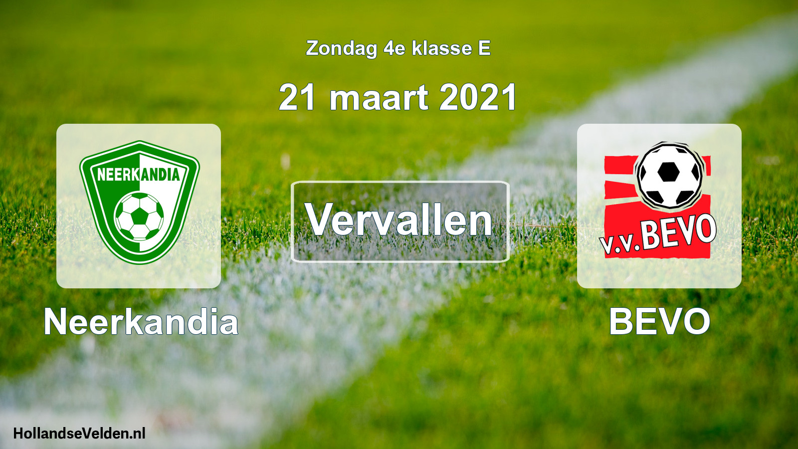 Scheduled Match: Neerkandia - BEVO (21 March 2021)