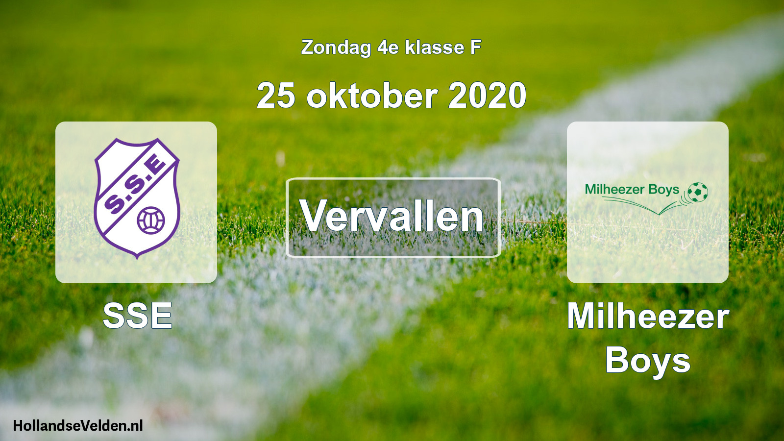 Scheduled Match: SSE - Milheezer Boys (25 October 2020)