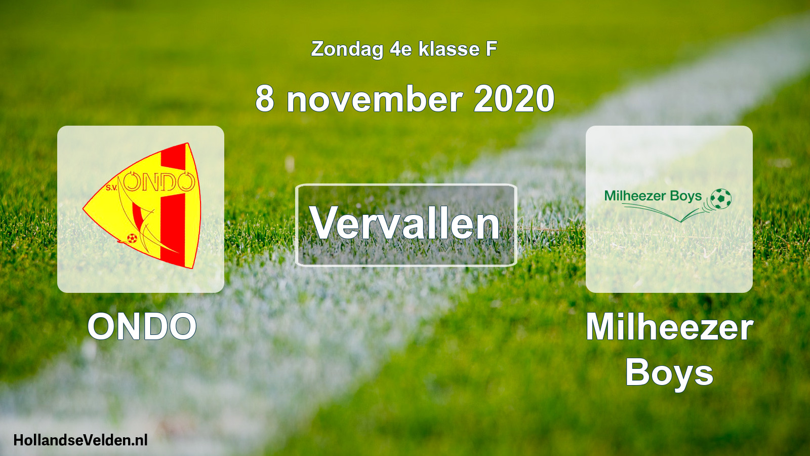Scheduled Match: ONDO - Milheezer Boys (8 November 2020)