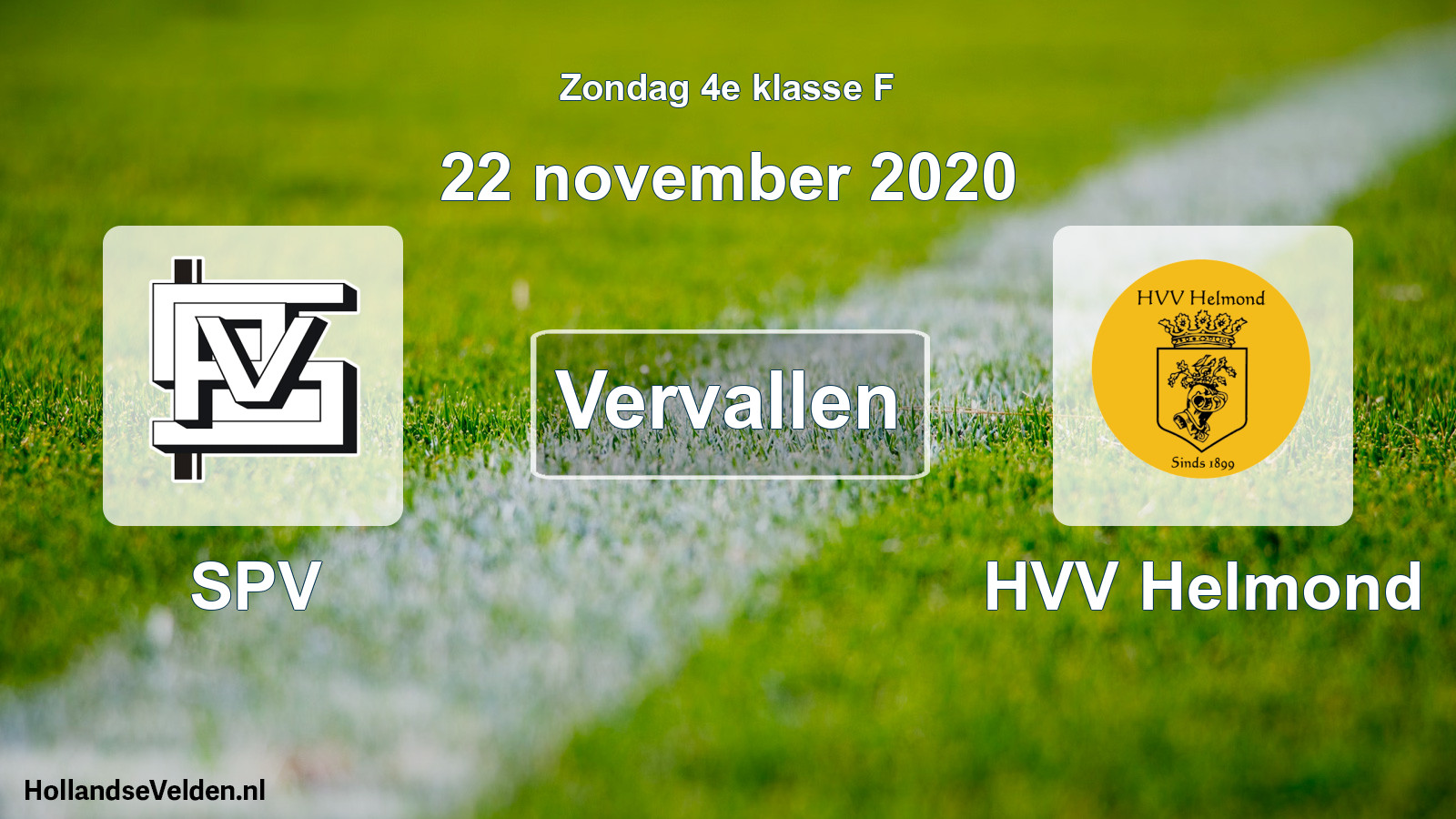 Scheduled Match: SPV - HVV Helmond (22 November 2020)