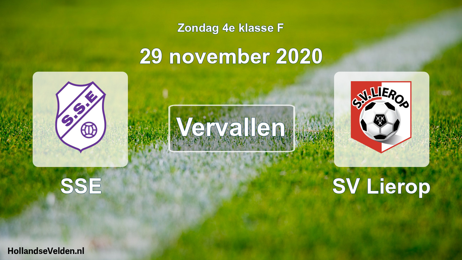 Scheduled Match: SSE - SV Lierop (29 November 2020)