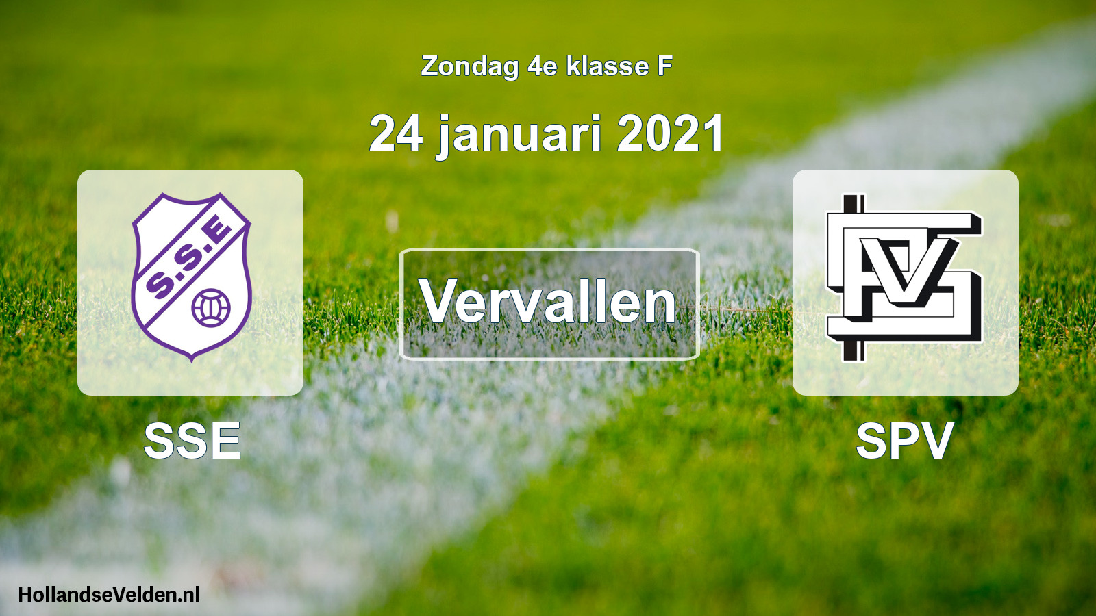 Scheduled Match: SSE - SPV (24 January 2021)