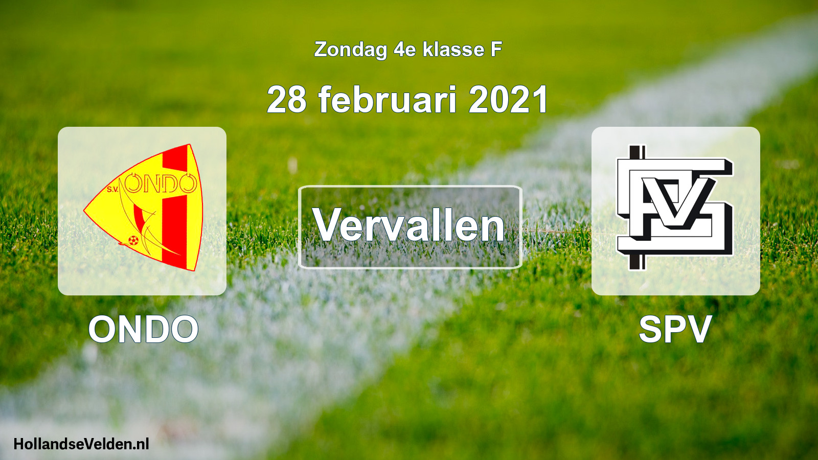 Scheduled Match: ONDO - SPV (28 February 2021)