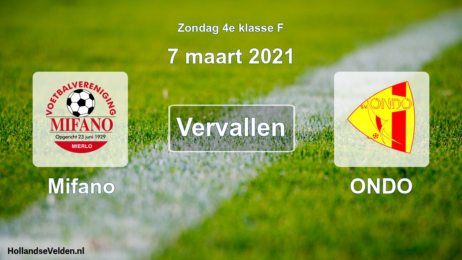 Scheduled Match: Mifano - ONDO (7 March 2021)