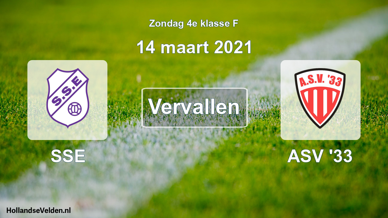 Scheduled Match: SSE - ASV '33 (14 March 2021)