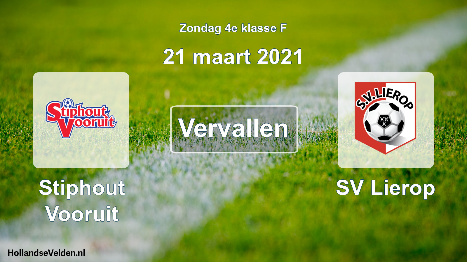 Scheduled Match: Stiphout Vooruit - SV Lierop (21 March 2021)
