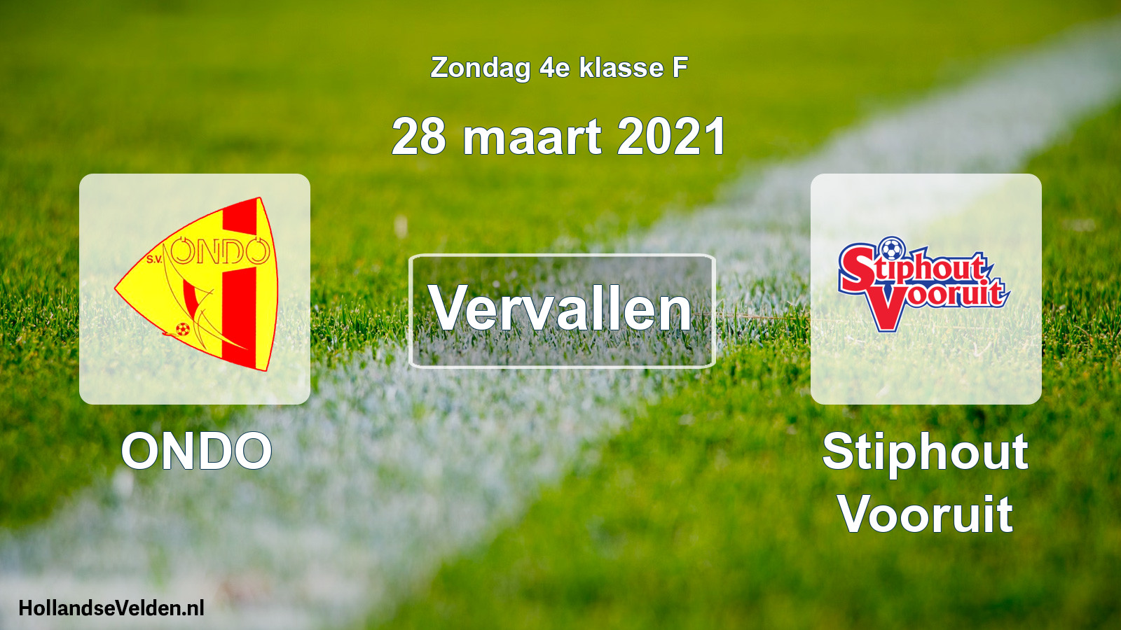 Scheduled Match: ONDO - Stiphout Vooruit (28 March 2021)