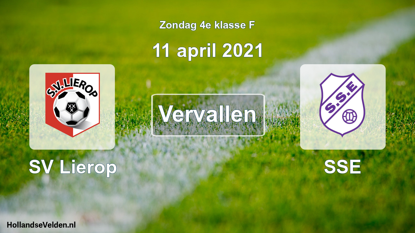 Scheduled Match: SV Lierop - SSE (11 April 2021)