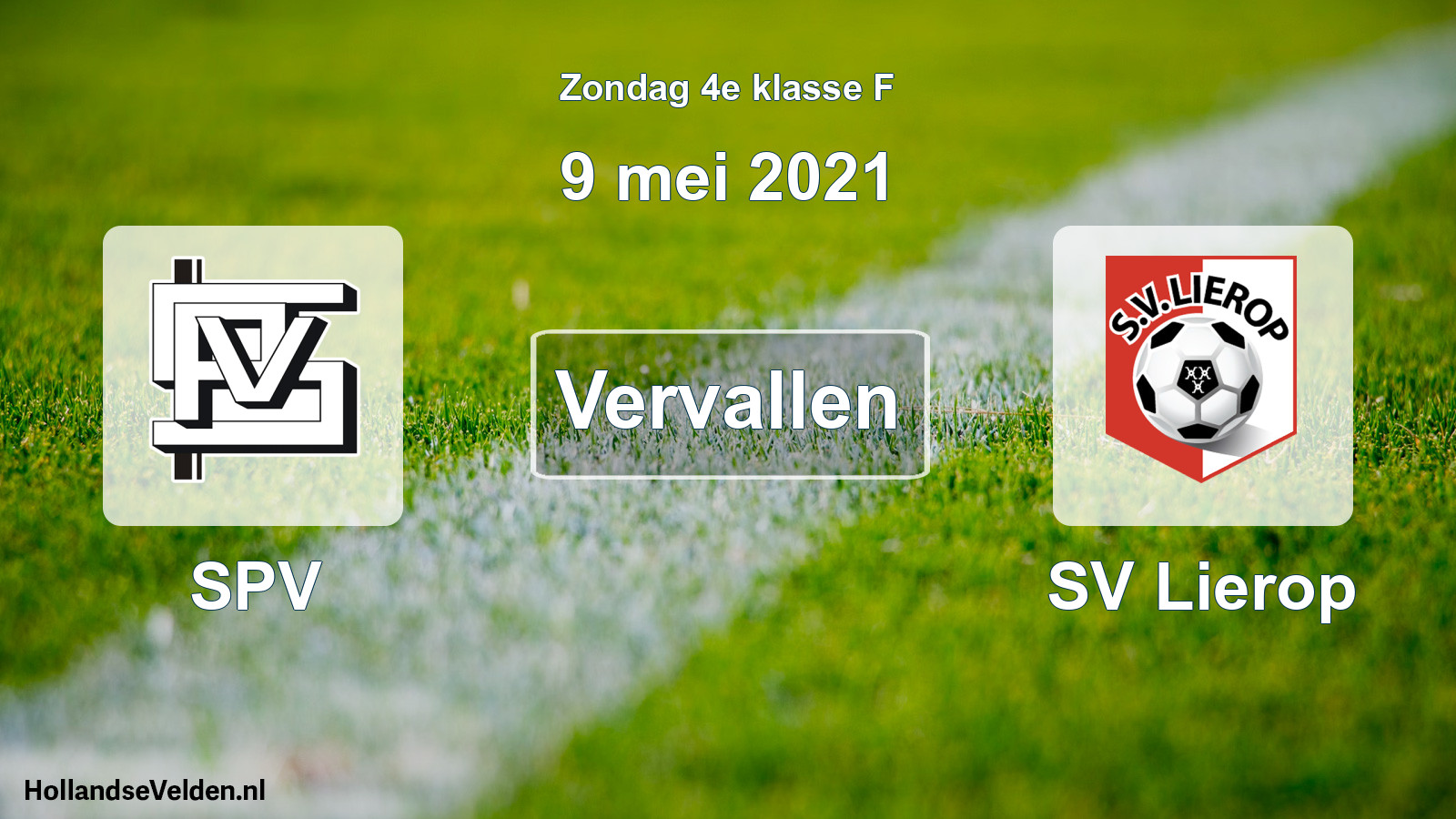Scheduled Match: SPV - SV Lierop (9 May 2021)