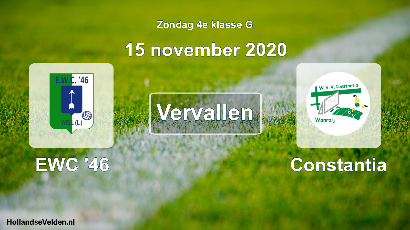 Scheduled Match: EWC '46 - Constantia (15 November 2020)