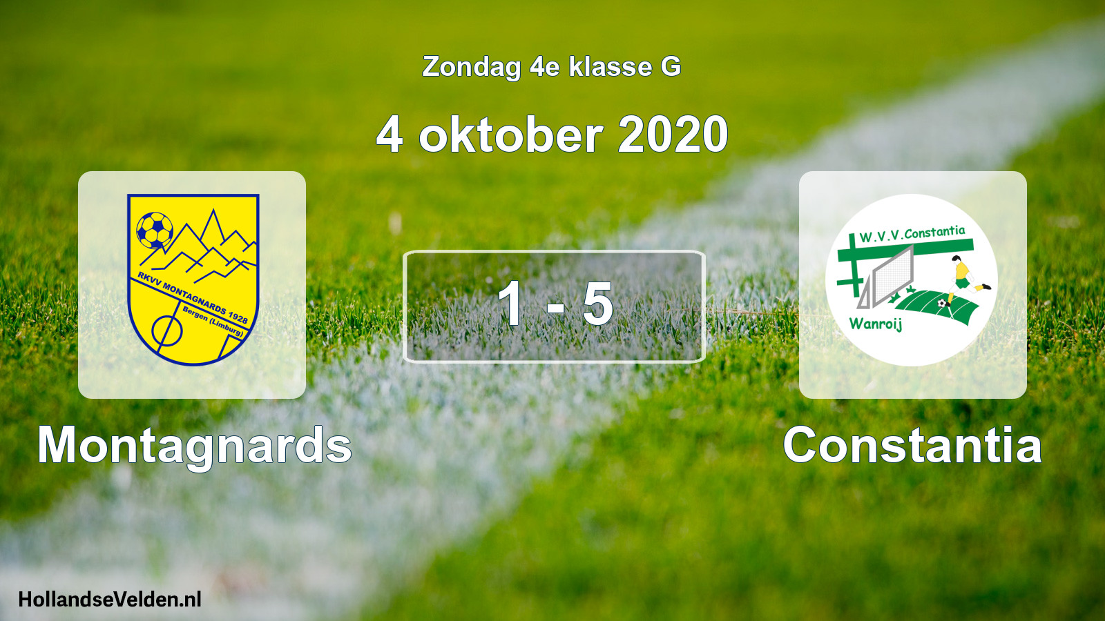 Total number of matches played: Montagnards - Constantia 1 - 5 (4 October 2020)