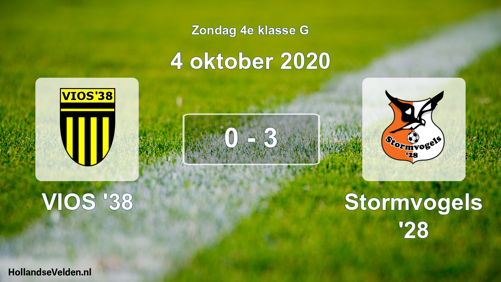 Total number of matches played: VIOS '38 - Stormvogels '28 0 - 3 (4 October 2020)