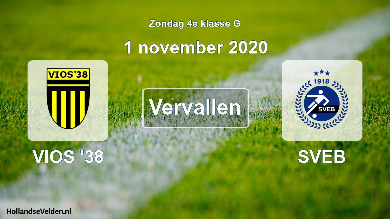 Scheduled Match: VIOS '38 - SVEB (1 November 2020)