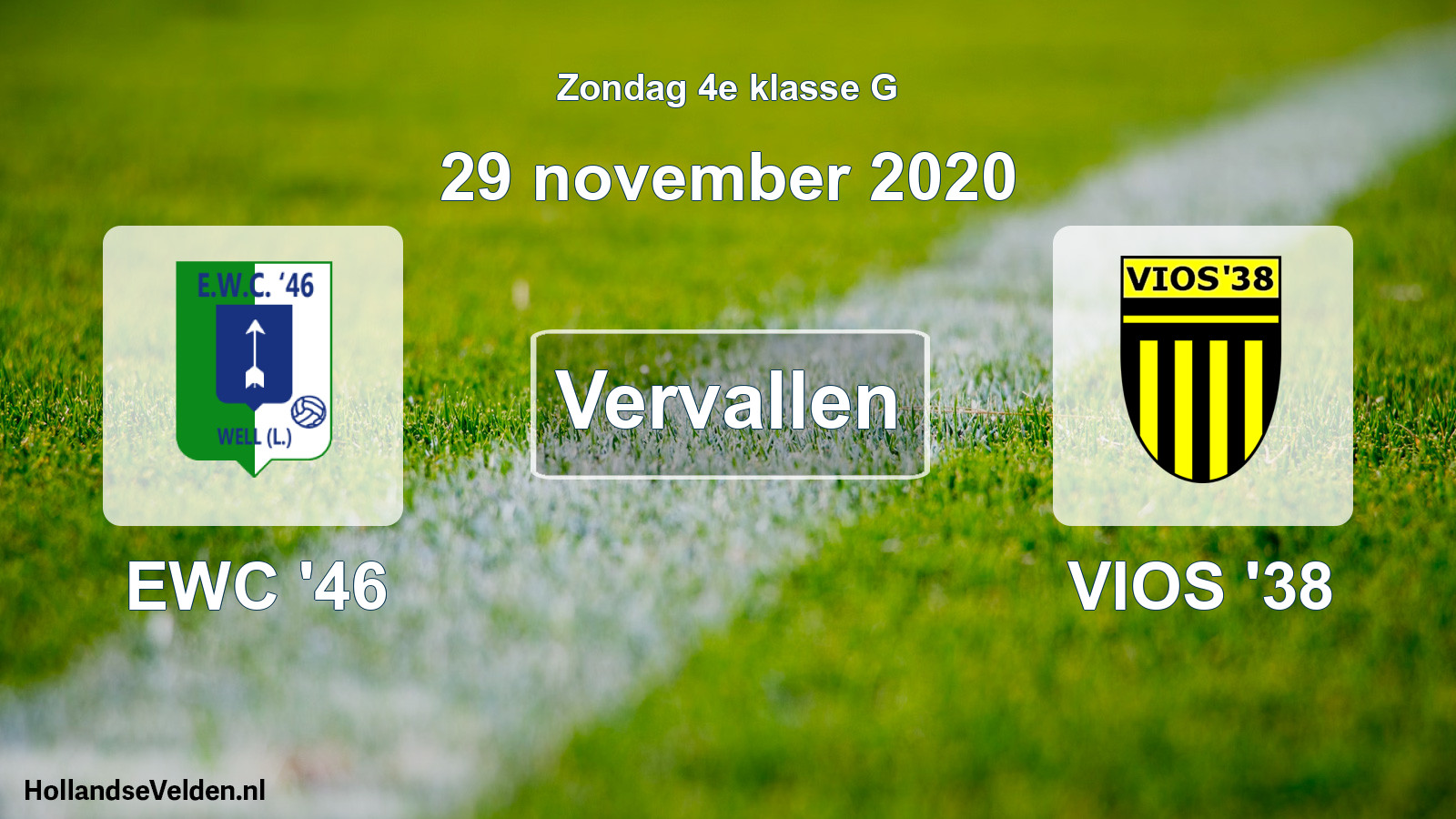 Scheduled Match: EWC '46 - VIOS '38 (29 November 2020)