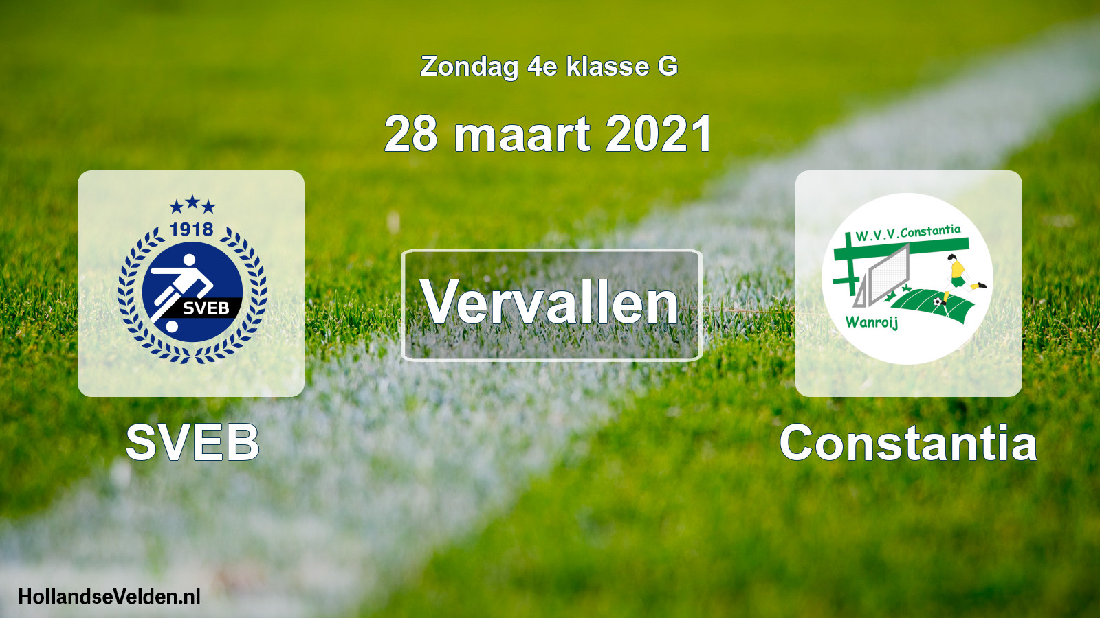 Scheduled Match: SVEB - Constantia (28 March 2021)