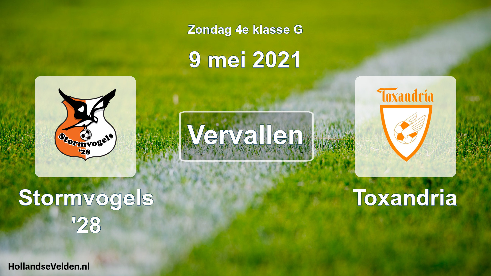 Scheduled Match: Stormvogels '28 - Toxandria (9 May 2021)