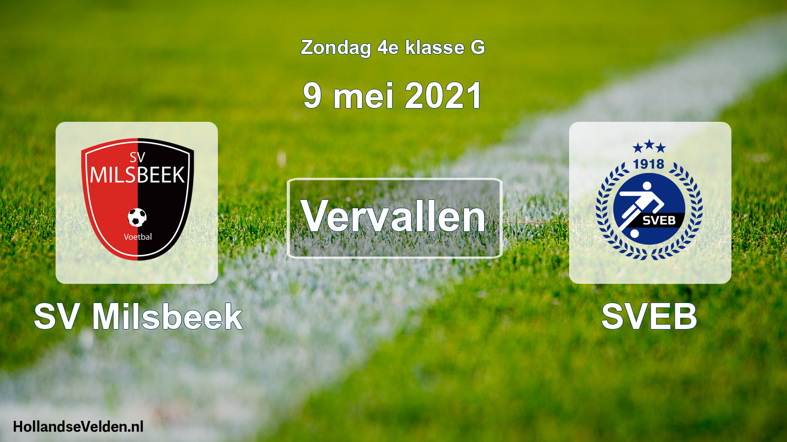 Scheduled Match: SV Milsbeek - SVEB (9 May 2021)