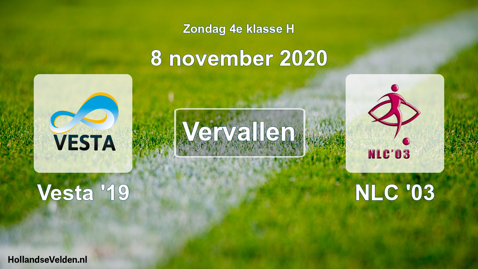 Scheduled Match: SSA Vesta '19 - NLC '03 (8 November 2020)