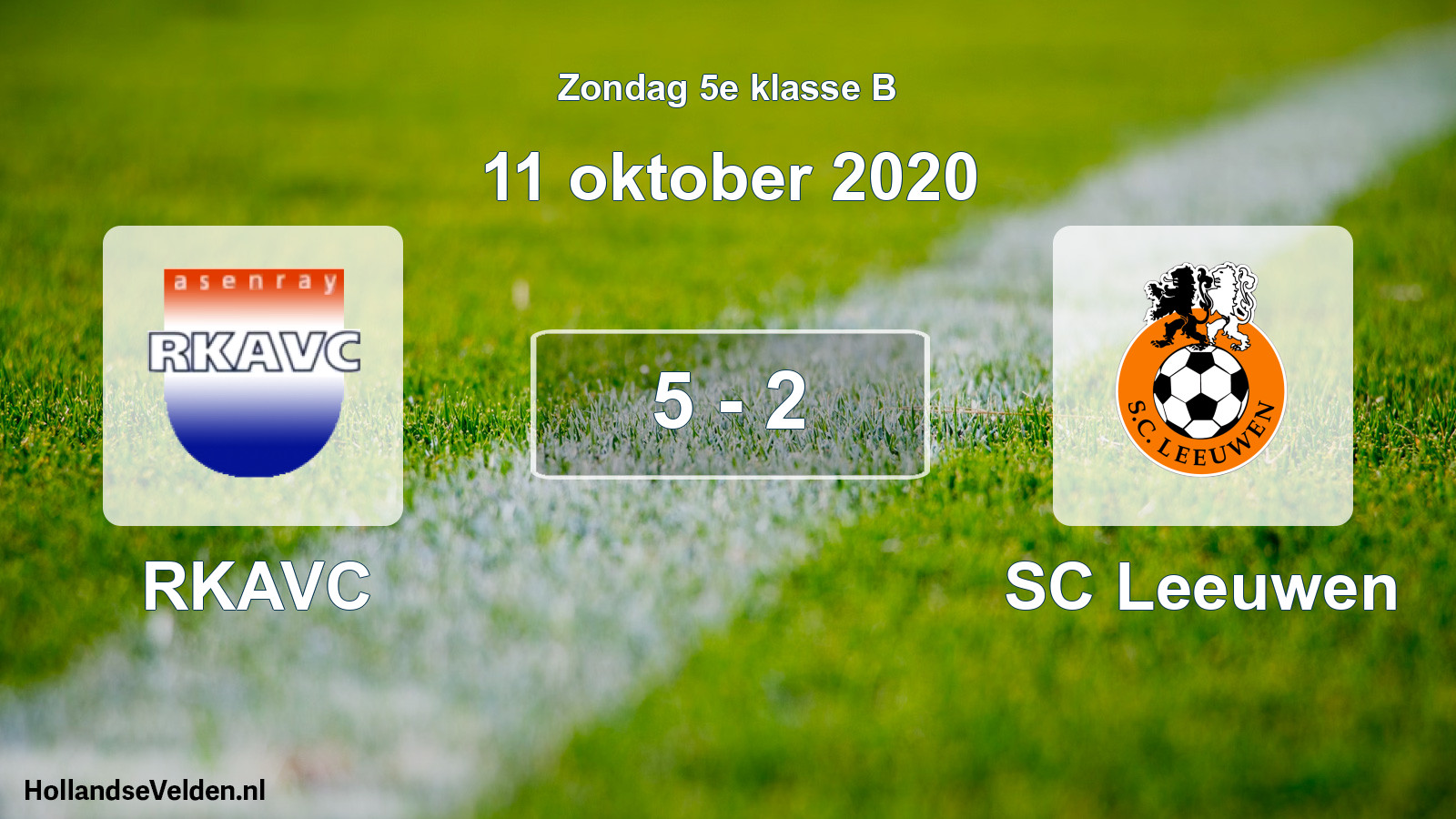 Total number of matches played: RKAVC - SC Leeuwen 5 - 2 (11 October 2020)