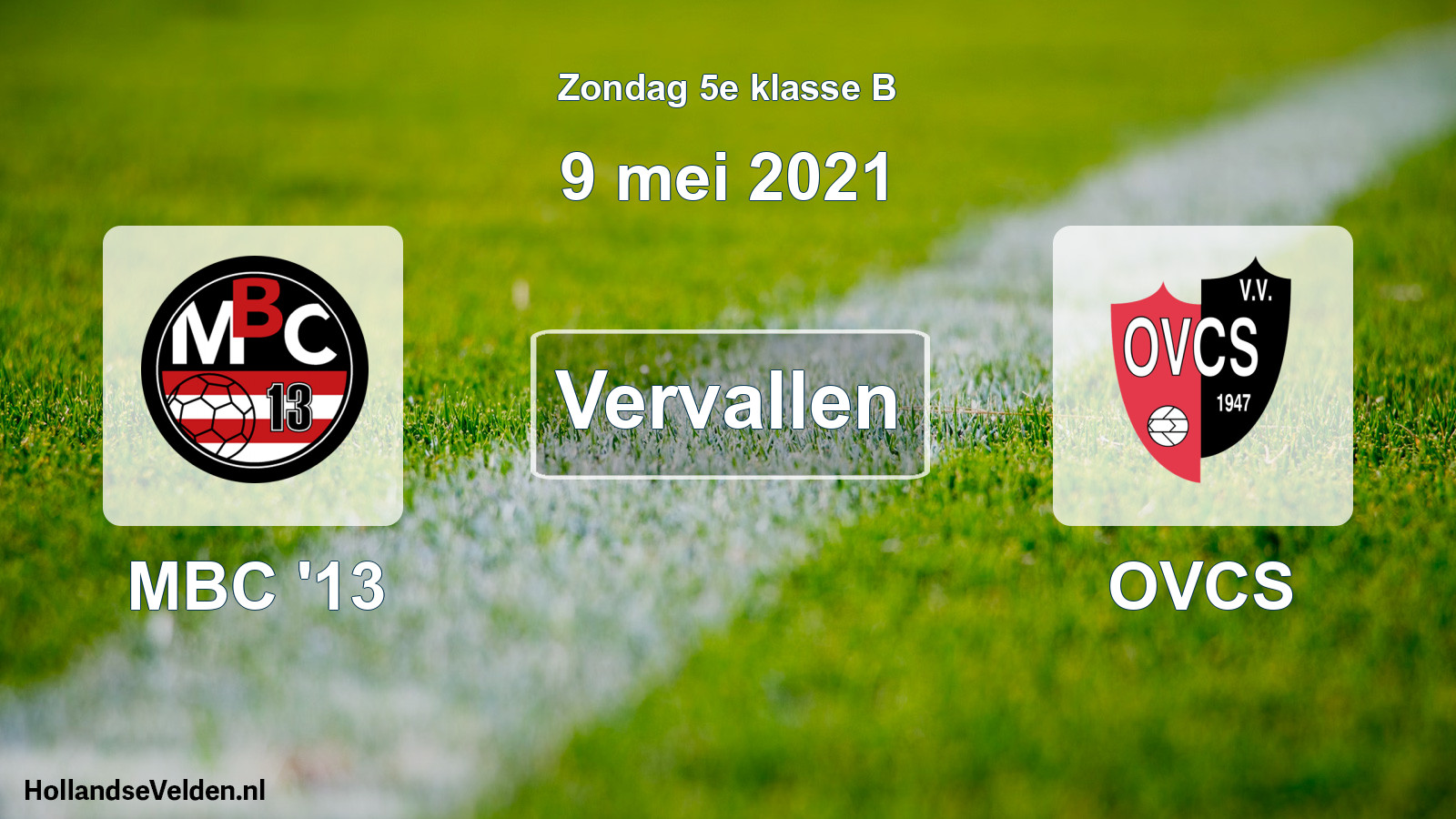 Scheduled Match: MBC '13 - OVCS (9 May 2021)