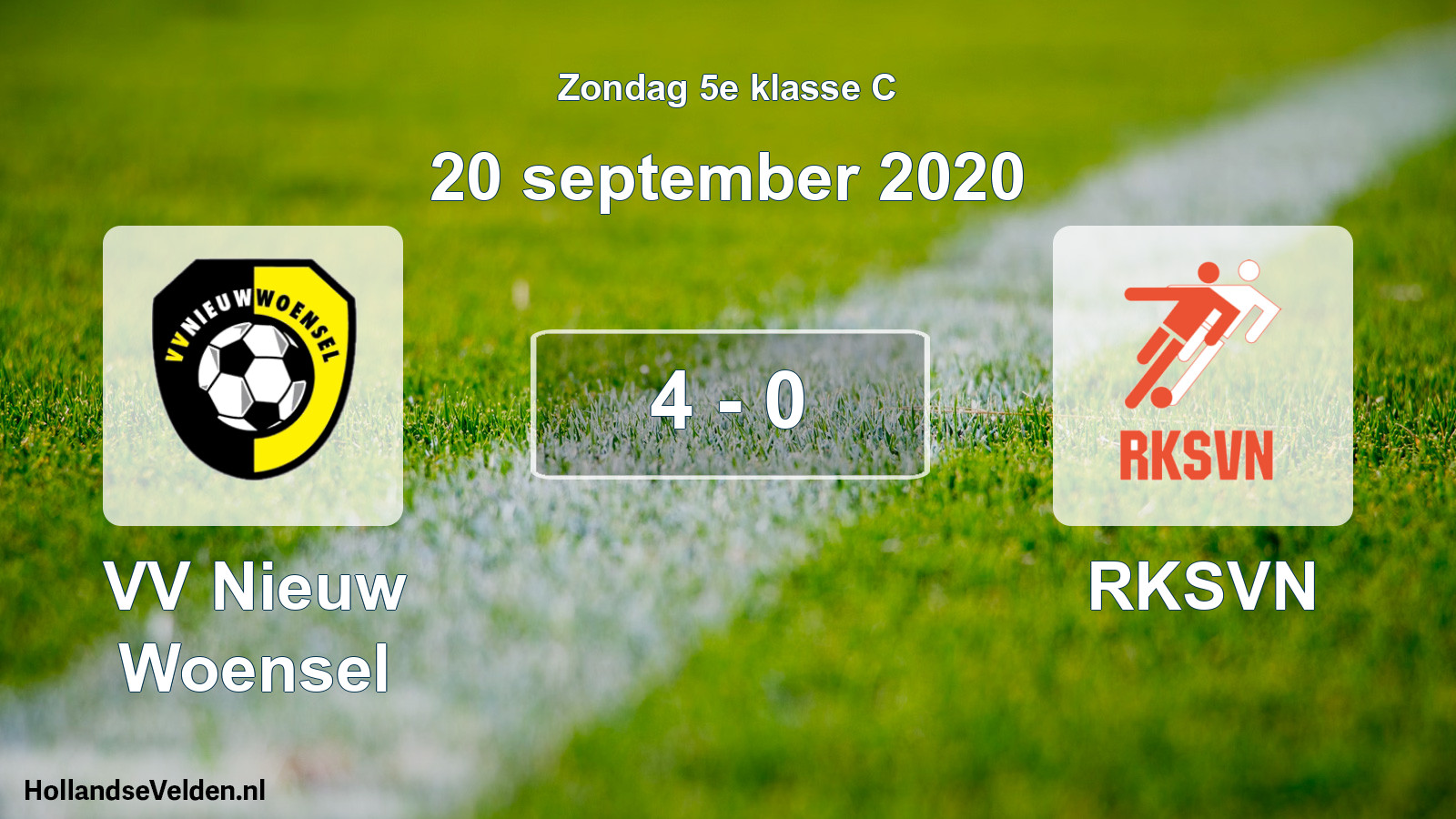 Total number of matches played: VV Nieuw Woensel - RKSVN 4 - 0 (20 September 2020)