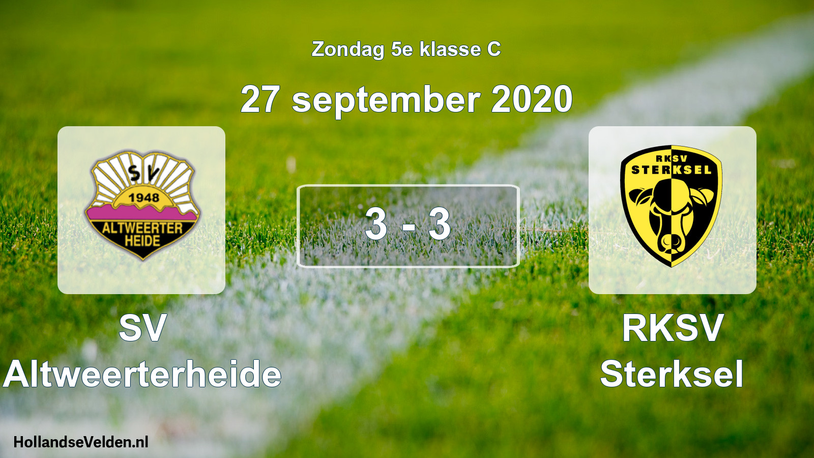 Total number of matches played: SV Altweerterheide - RKSV Sterksel 3 - 3 (27 September 2020)