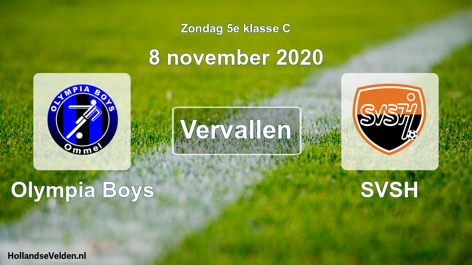 Scheduled Match: Olympia Boys - SVSH (8 November 2020)