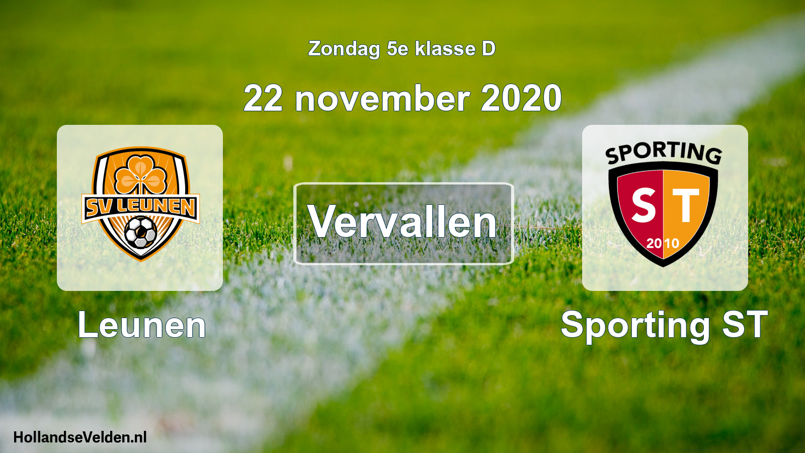 Scheduled Match: Leunen - Sporting ST (22 November 2020)